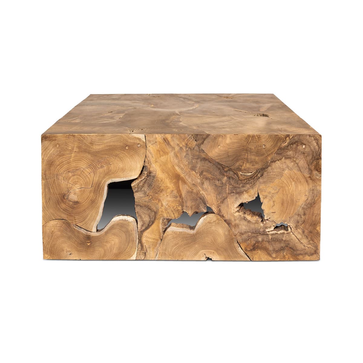 Natura Flow Square Coffee Table Bleached