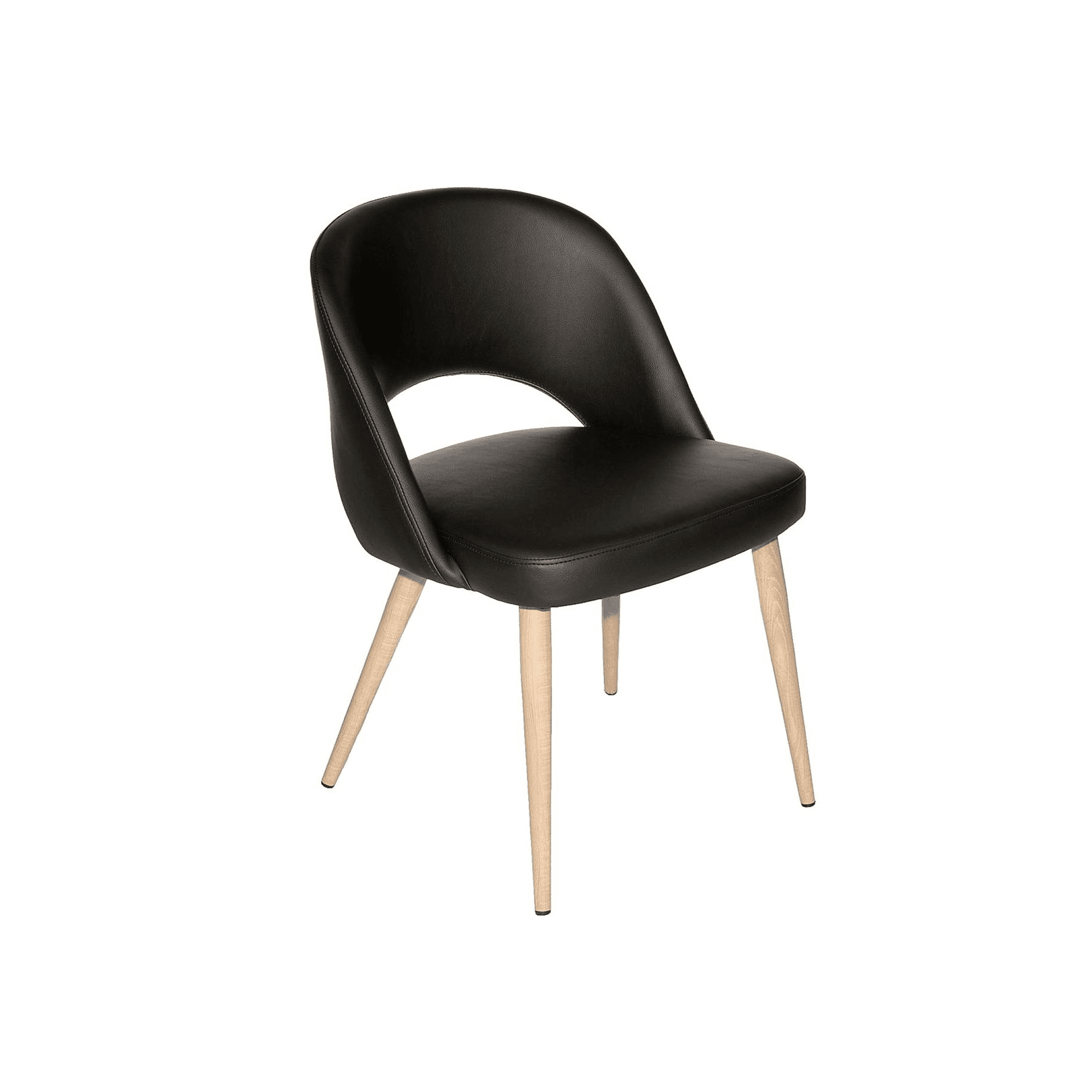 Turner Chair - Black on White Oak