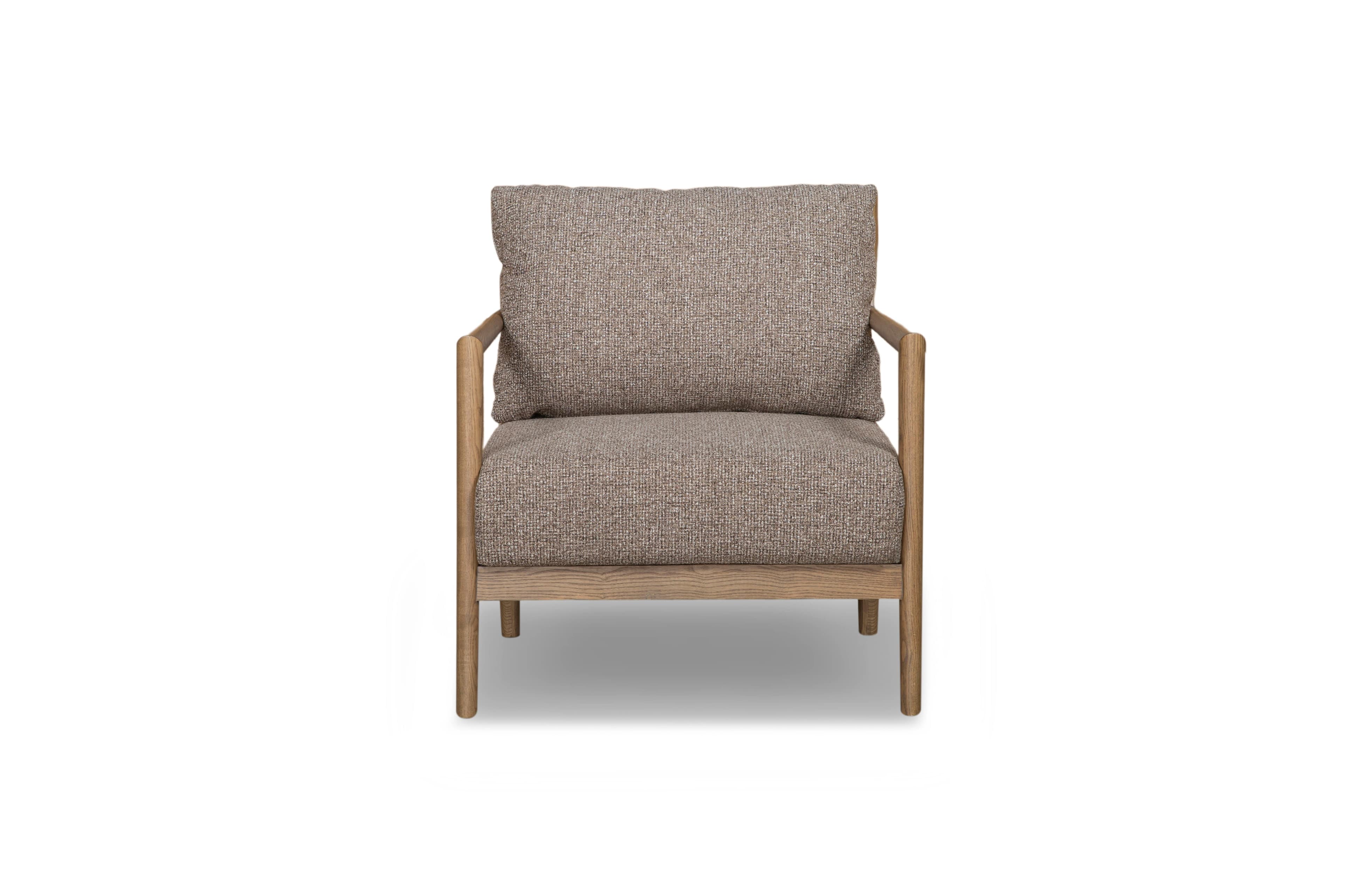Brit Accent Chair - Tweed Chocolate