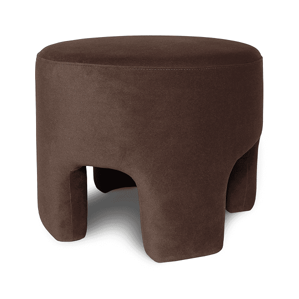 Ginger Ottoman - Velvet Coffee